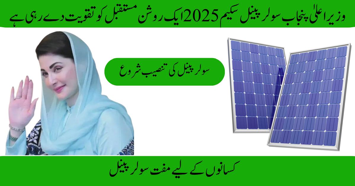 CM Punjab Solar Panel Scheme 2025