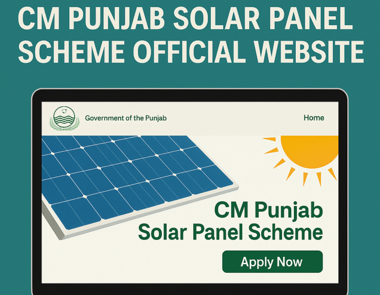 CM Punjab Solar Panel Scheme Official Website