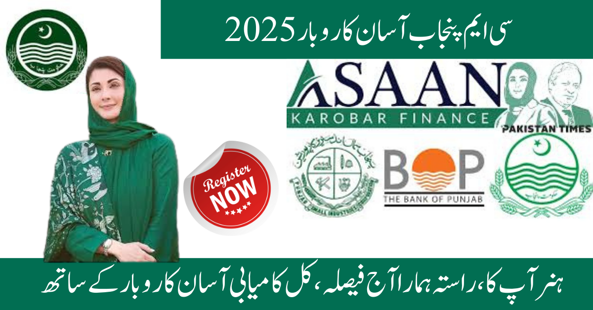 CM Punjab Asaan Karobar 2025: Start your business today