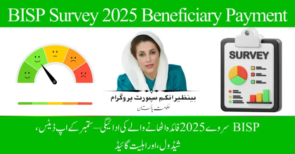 BISP Survey 2025 Beneficiary Payment