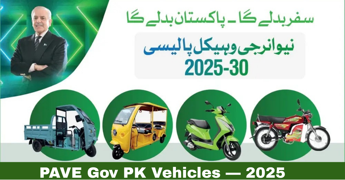 pave gov pk vehicles 2025