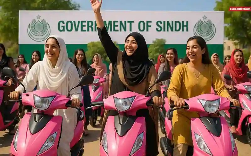 Breaking News: Sind Government Annouces Pink scoters Bike Distribution Date 2 Pink scoters Bike