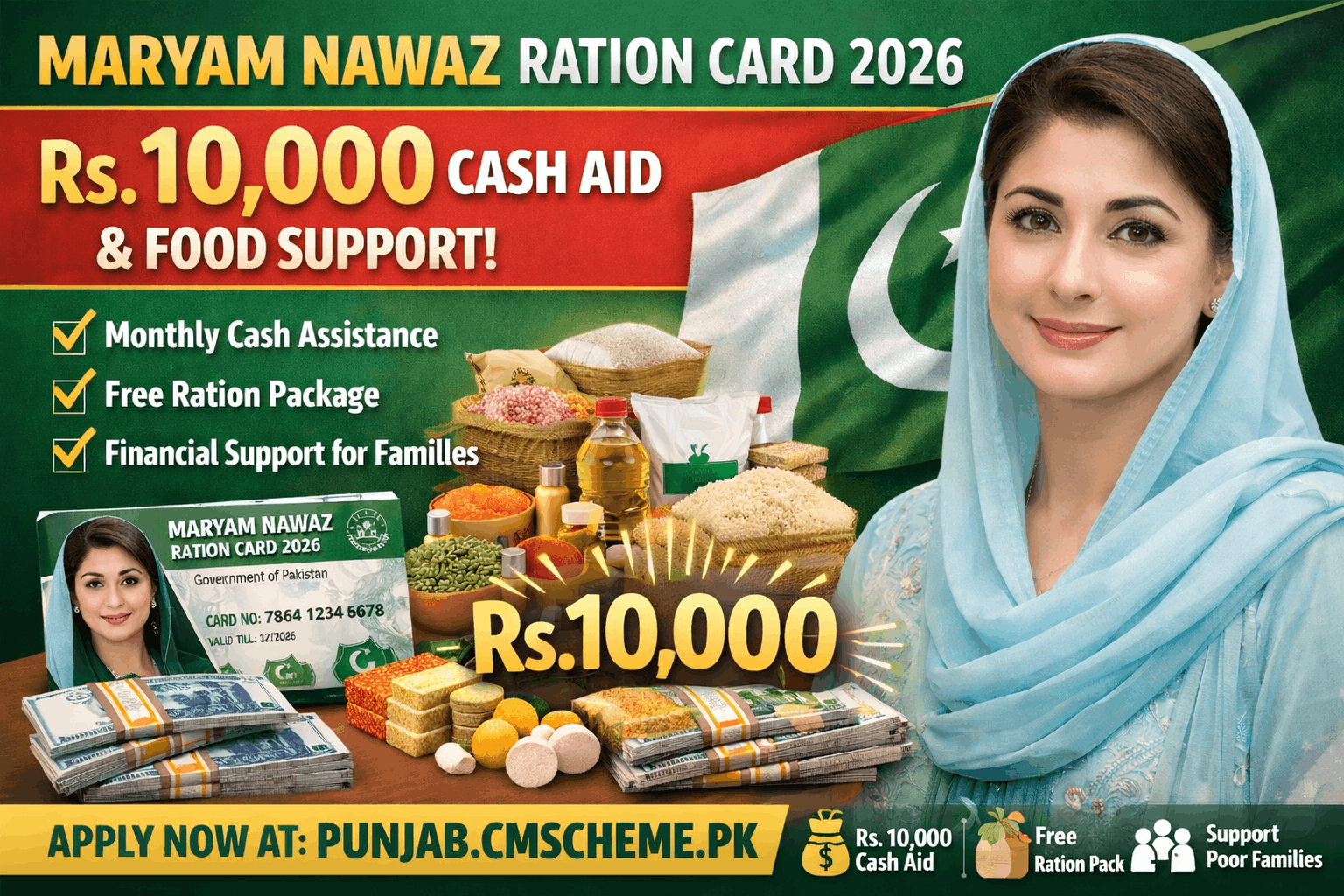 Maryam Nawaz Ration Card 2026 – Apply Online & Eligibility 1 Maryam Nawaz Ration Card 2026